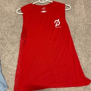EUC Peloton red tank- size small